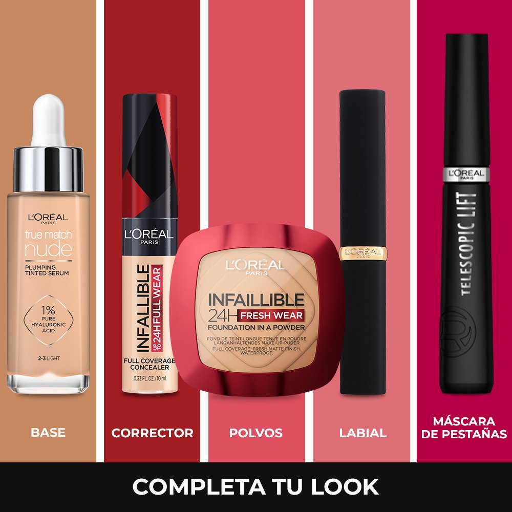 Gama de productos Infallible: Completa tu look Colombia